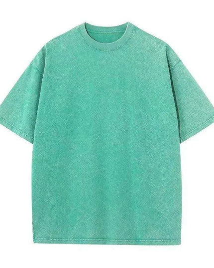 Men's Retro Loose Fit Heavy Cotton Casual T-Shirts - Short Sleeve Vintage Tees for Every Occasion