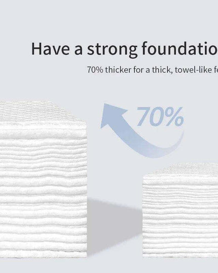 Travel-Friendly Eco-Conscious Facial Wipes - Soft Pearl Cotton Makeup Remover Cloths