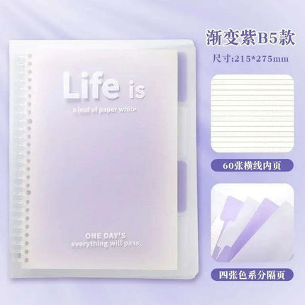 Customizable Ombre A5 & B5 Notebook Set for Stylish Office & School Essentials