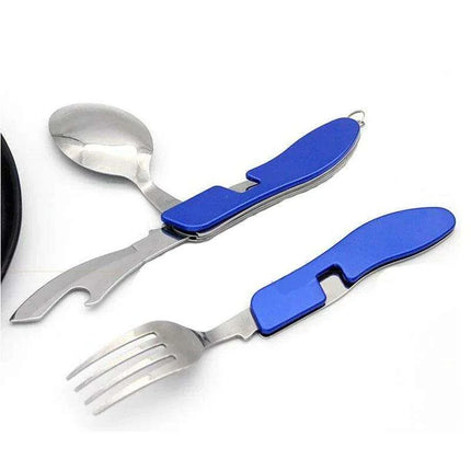 Versatile Travel-Ready Stainless Steel Utensil Set for Camping and Picnics