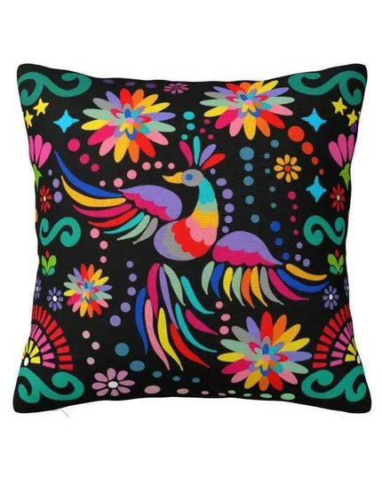 Exquisite Velvet Cushion Covers Featuring Mexican Butterfly and Floral Embroidery for Stylish Home Decor