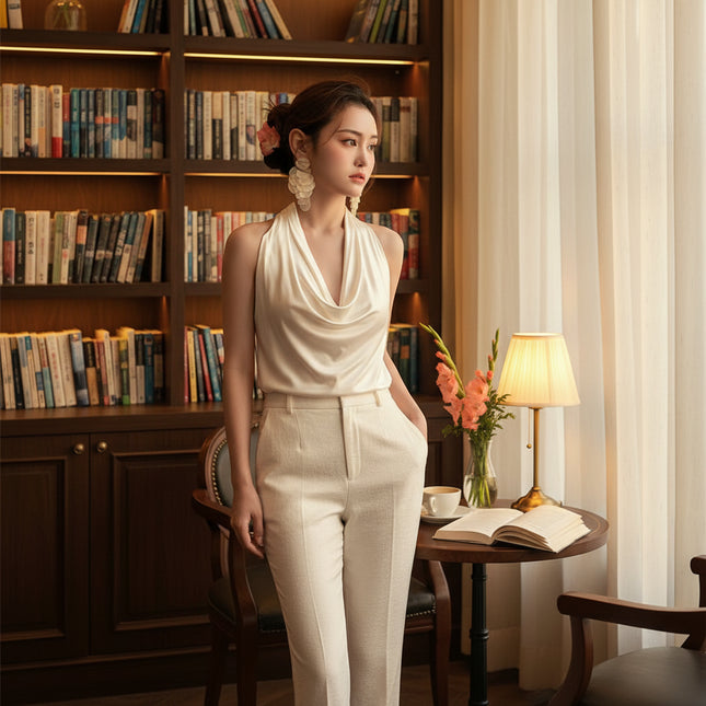 Honeypotson SU-SU Natural Shell Pink Long Round Earrings - Stylish & E