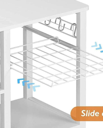 Versatile 3-Tier Kitchen Microwave Storage Cart with Free Bonus Accessories