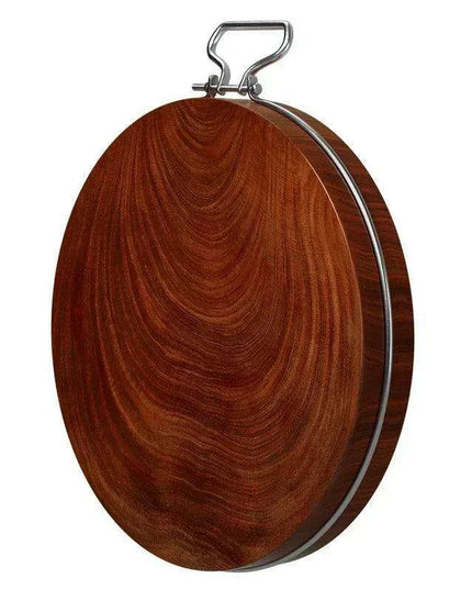 Ergonomic Hardwood Round Chopping Board - Premium Double-Sided Culinary Essential