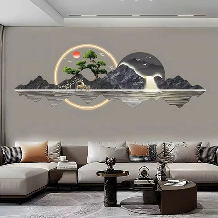 Acrylic Carved LED Wall Art – Illuminated Hanging Painting