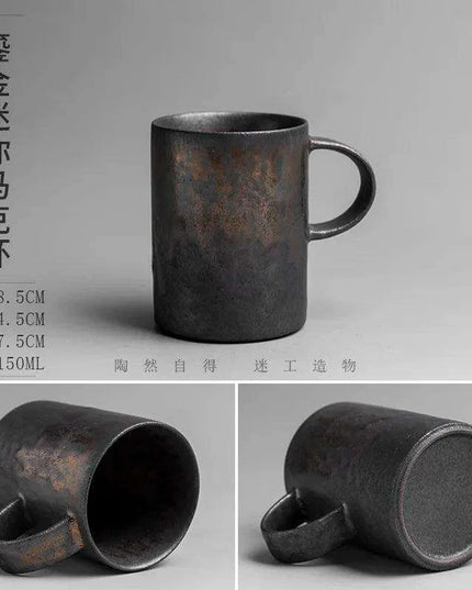 Vintage Japanese-Style Ceramic Tumbler: A Rustic Touch for Every Sip