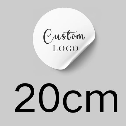 Custom Large Round Stickers — Personalized Logo Labels for Weddings, Events & Business