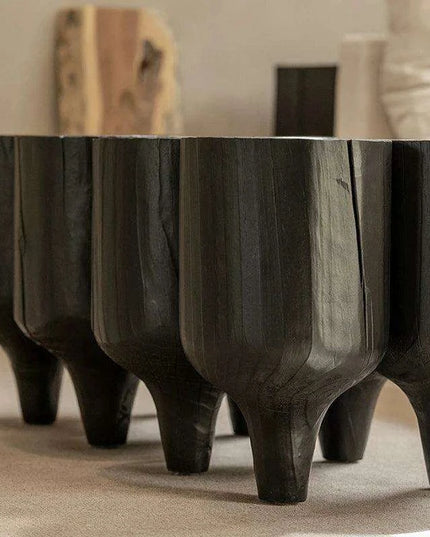 Unique Irregular Luxury Wooden Coffee Tables - Minimalist Side Tables with Complimentary Shipping for Stylish Home Decor