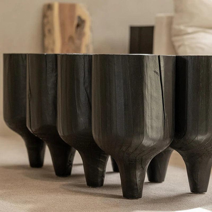 Unique Irregular Luxury Wooden Coffee Tables - Minimalist Side Tables with Complimentary Shipping for Stylish Home Decor