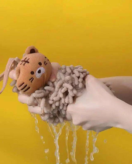 Chenille Animal Hand Towels Set - Elegant Absorbency with Quick Dry Features