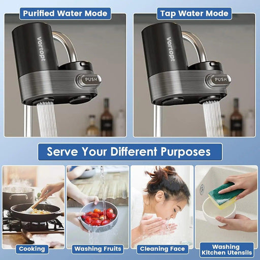 PureFlow Kitchen Faucet Water Filtration System: Certified NSF Tap Purification Kit