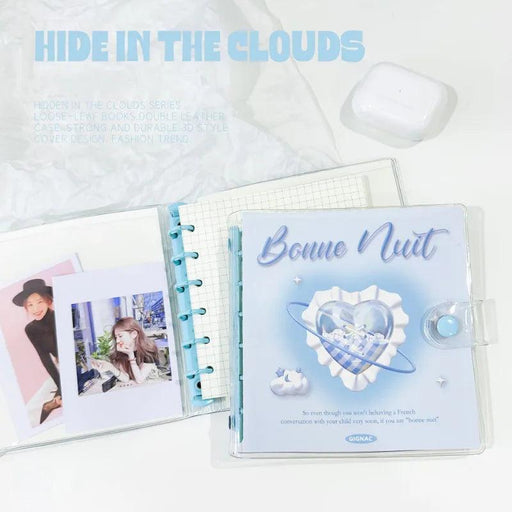 Enchanted Kawaii Notebook with Heart and Moon Theme | Ideal for Creative Writing and Scrapbooking