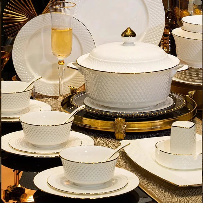 Elegant White Dining Collection for Culinary Connoisseurs