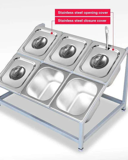 Milk Tea Shop Organizational Marvel: Multi-Grid Portion Basin Rack for Streamlined Efficiency