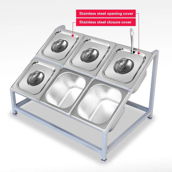 Milk Tea Shop Organizational Marvel: Multi-Grid Portion Basin Rack for Streamlined Efficiency