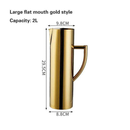 Luxurious Gold-Plated Stainless Steel Beverage Mixing Kettle