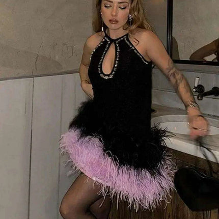 Glistening Sequin Mini Dress - Ideal for Chic Evening Events