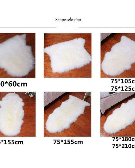 Sumptuous Authentic Australian Sheepskin Wool Area Rug - Cozy and Chic Home Accent Mat