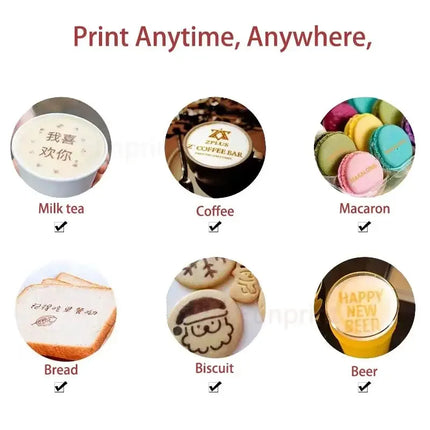 EVEBOT Coffee Latte Art Printer - HD Food Printing with Positioning Pl