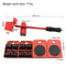 DeFeng Tools 5pc Heavy Object Moving Pulley Set - Portable & Multifunc