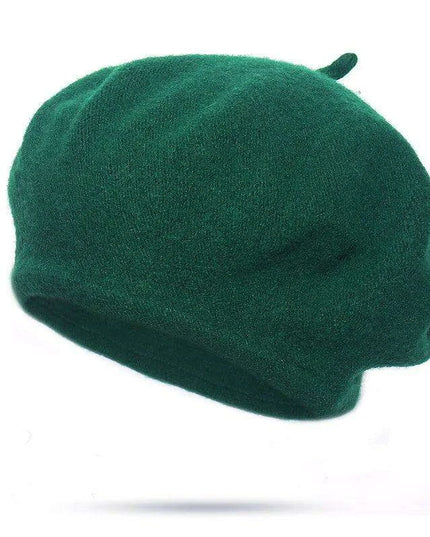 Elegant Wool Beret - Classic Winter Accessory for Women and Teens