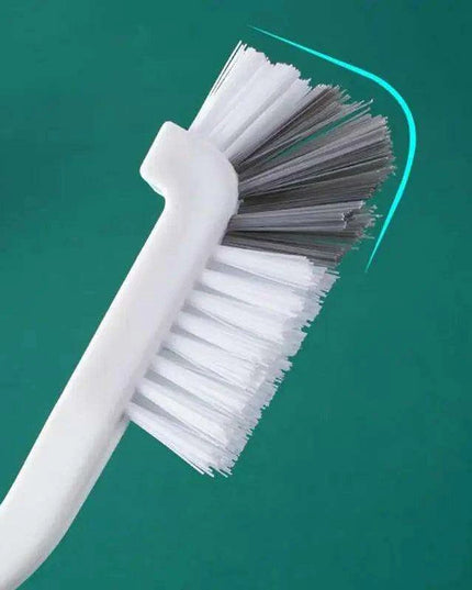 Ergonomic Long-Handled Kitchen Scrub Brush for Easy Cleaning and Compact Storage