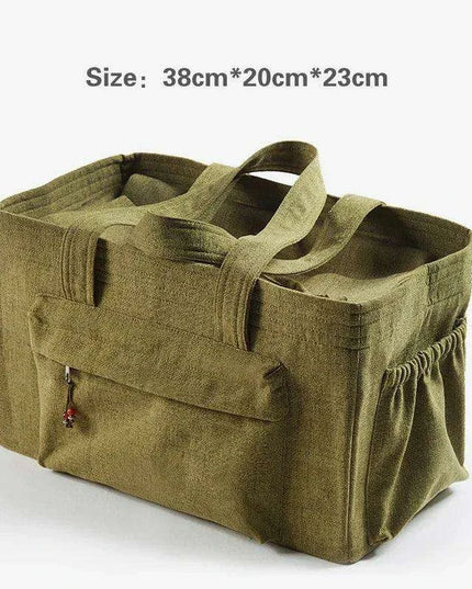 Travel-Friendly Kung Fu Tea Set Tote for On-the-Go Tea Enthusiasts