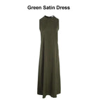 Green Satin dress