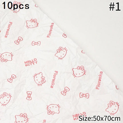 Gardenlife Store Hello Kitty Flower Bouquet Wrapping Paper & Ribbon Se