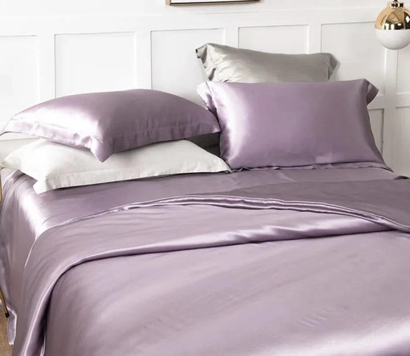 Premium 30MM Pure Mulberry Silk Duvet Cover - Custom Seamless Bedding Available in Multiple Sizes