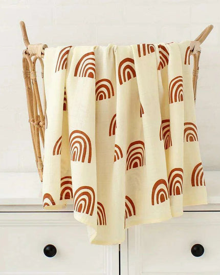 Luxuriously Soft Organic Bamboo Cotton Swaddle Blanket for Infants