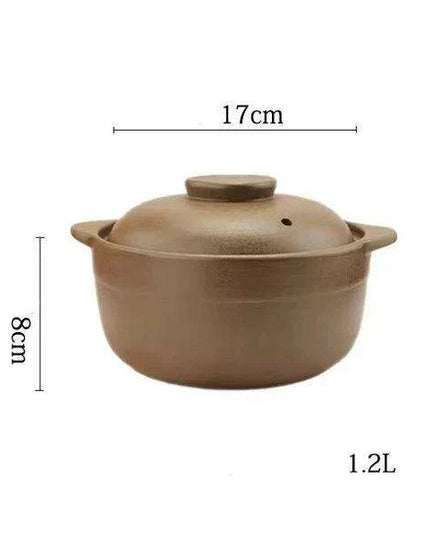 Premium Unglazed High-Temperature Clay Casserole Pot
