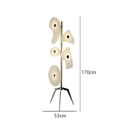 Scandinavian LED Color Changing Floor Lamp — Acrylic Orbital