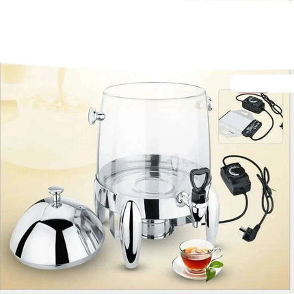 Elegant Gold Triple-Tank Beverage Dispenser Set for Premium Event Catering