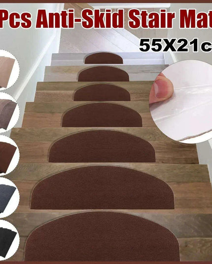 Chic 7-Piece Non-Slip Stair Mat Collection for Ultimate Home Safety