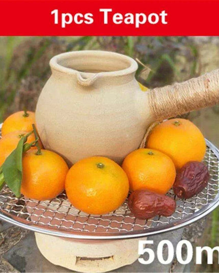 Artisanal Clay Tea Brewing Set with Handcrafted Justice Cup for an Elevated Experience
