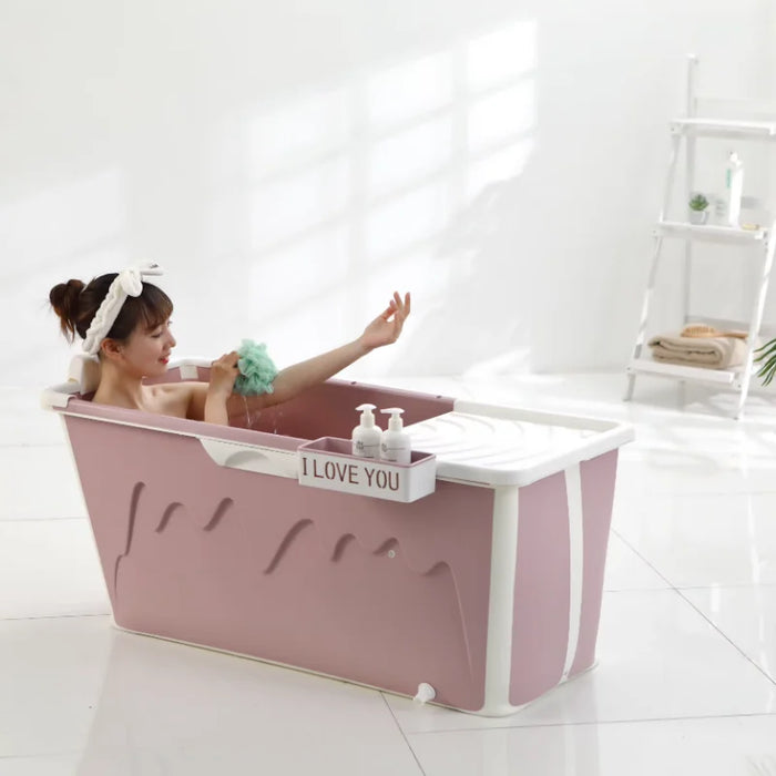 Freestanding Hydromassage Bathtub Mat with Anti-Slip Barrier - Japanese Home Spa