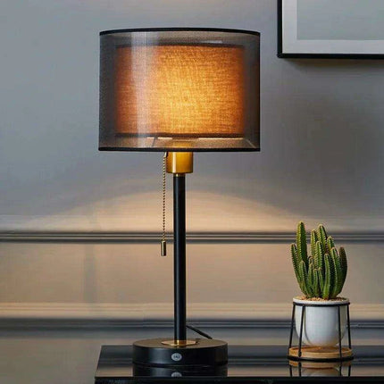 Elegant Gold Table Lamp for Nordic-Inspired Bedrooms