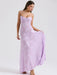 Stunning Backless A-line Maxi Dress with Adjustable Straps – Ideal for Celebratory Events & Summer Gatherings