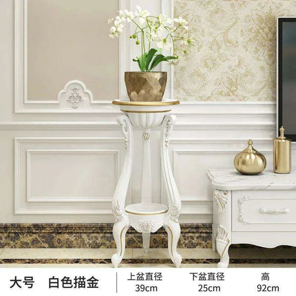 Luxurious European Gold Multi-Tier Plant Display Stand