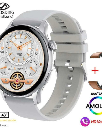 Chic Women's Bluetooth Smartwatch with Customizable AMOLED Screen and NFC Functionality