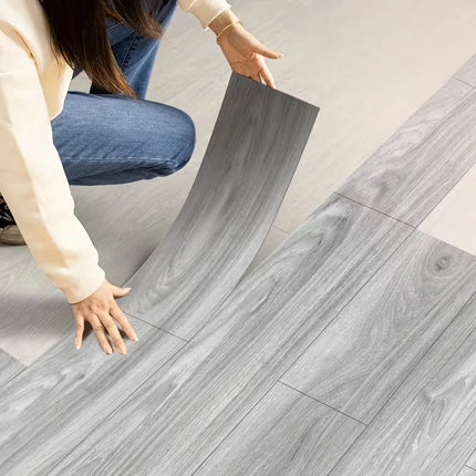 Self-Adhesive Wood Grain Floor & Wall Stickers – Set of 10