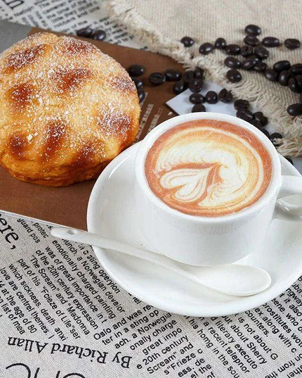 Realistic Decorative Cappuccino Cup for Elegant Home and Event Displays