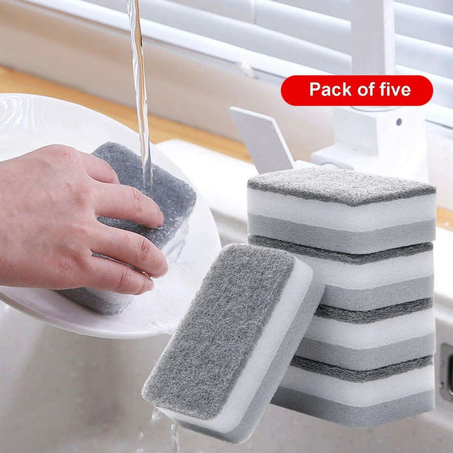 Sustainable Heavy-Duty Dual-Sided Scrub Sponges - Your Ultimate Cleaning Ally