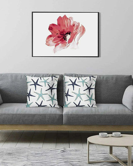 Seaside Bliss Cushion Covers - Set of 2 Stylish 18x18 Inch