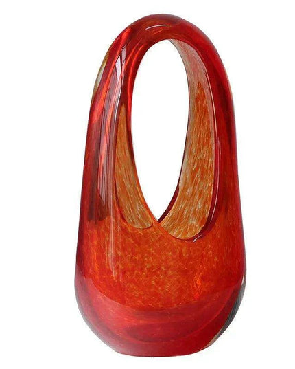 Chic Stained Glass Handbag Vase for Elegant Home Decor