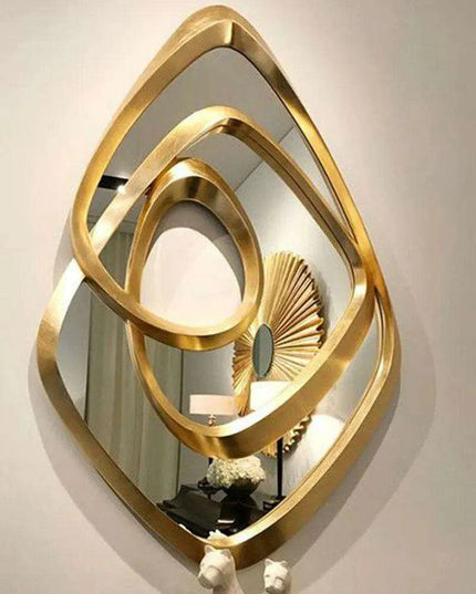 Nordic Retro Chic Hanging Mirror: Timeless Style for Home and Bathroom