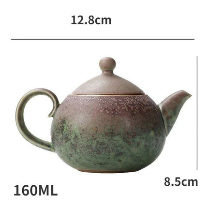 Artisan Rustic Clay Teapot for Authentic Kung Fu Tea Brewing