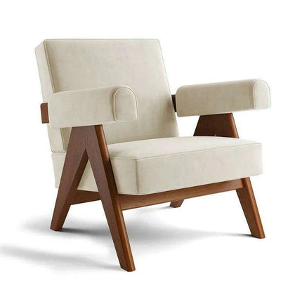 Nordic Luxury Leather Lounge Chair - Unwind in Stylish Comfort