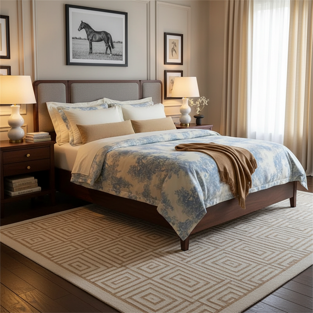 100% Mulberry Silk Duvet Cover Set, Cal King/Super King